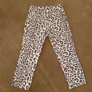 Y2K Blugirl Blumarine Cropped CapriAnimal  Print Pants or Jeans